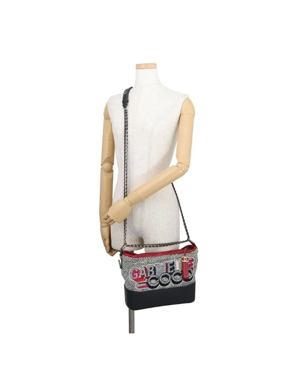Chanel Chain Shoulder Bag Gabriel de Hobo Tweed